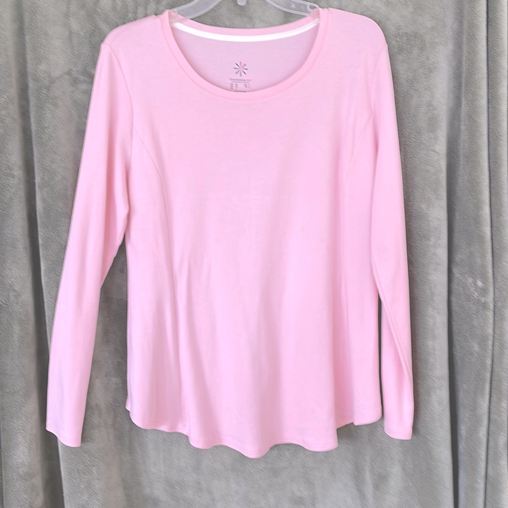 Issac Mizrahi Live Essentials Pink Top Medium